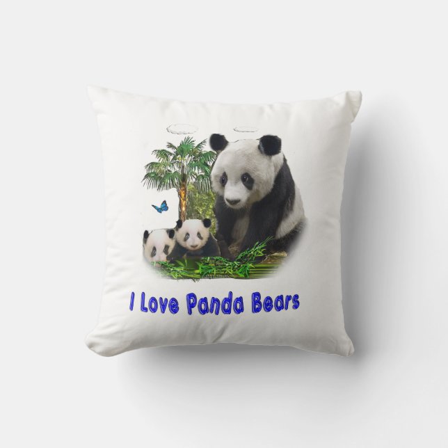 Almohada de Osos Panda (Anverso)