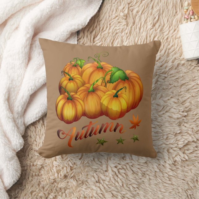 Almohada de Otoño de Calabaza (Manta)