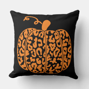Almohada de Otoño de Estampado de Leopardo de Cala