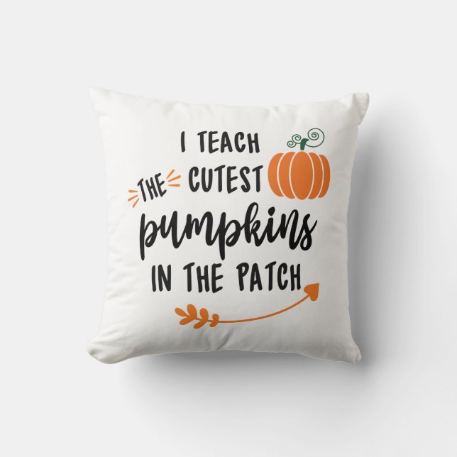 Almohada de otoño para maestros  (Anverso)
