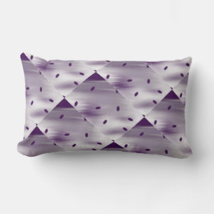 Almohada de óvalos blancos, lavanda y morados oscu