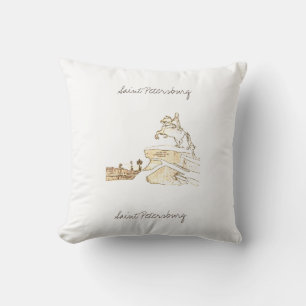 Almohada de paisaje de San Petersburgo Rusia
