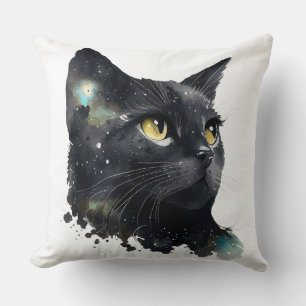 Almohada de paisaje montañoso de otoño