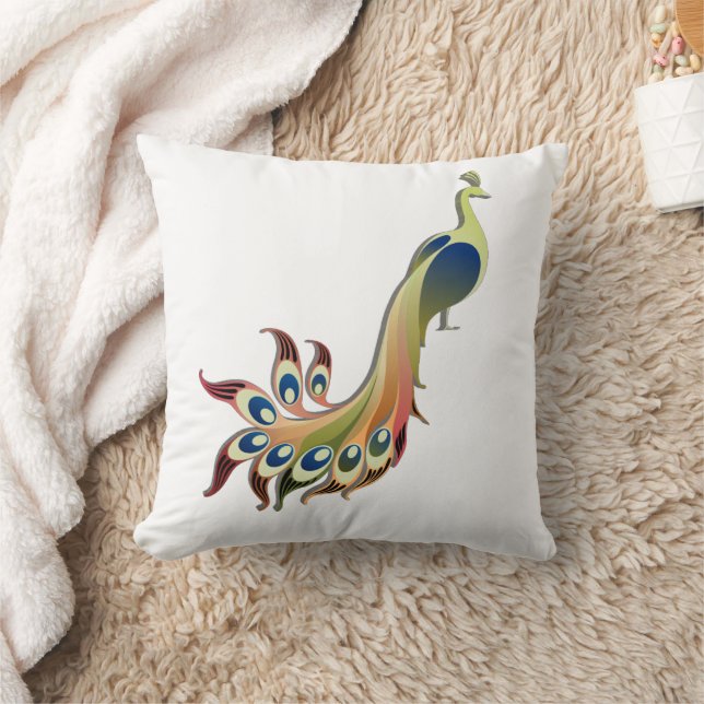Almohada de pájaro caprichoso colorido (Manta)