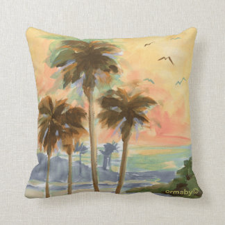 almohada de palmeras