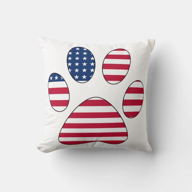 almohada de papel de la bandera estadounidense (Anverso)