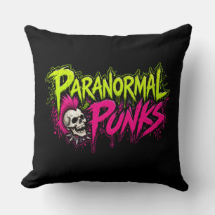 Almohada de Paranormal Punks - Negra