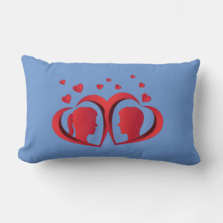 Almohada de Pareja de Amor Rojo Acento de Decoraci