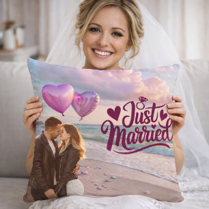 Almohada de Pareja de Playa Romántica para Recié