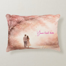 Almohada de Pareja Personalizada - Amor de Flor de