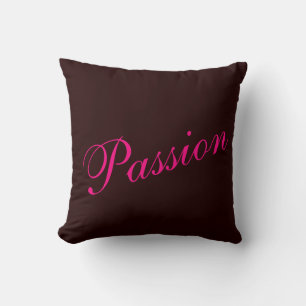 almohada de pasión para la decoración