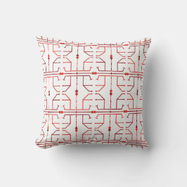 Almohada de patrón abstracto jeroglífico