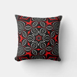 almohada de patrón bwr maori
