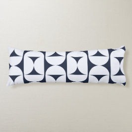 Almohada de patrón de arco geométrico azul marino
