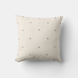 Almohada de Patrón de Champiñón Mínimo – Fondo Cla