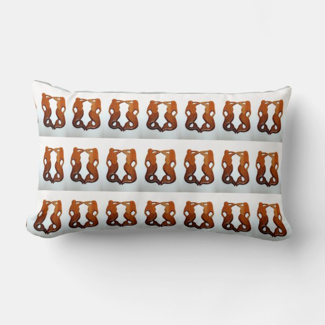 almohada de patrón de dos sirenas (Anverso)