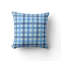 Almohada de patrón de gingham clásico de cinco col