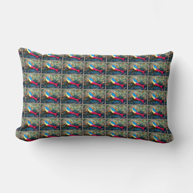 almohada de patrón de sirena (Anverso)