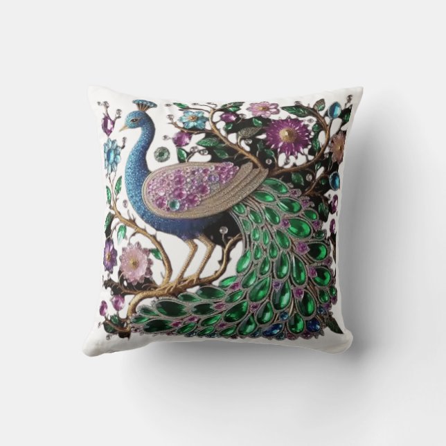 almohada de pavo real (Reverso)
