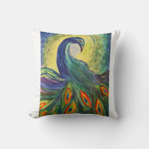 almohada de pavo real