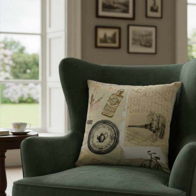 Almohada de pegatinas antiguas victorianas (Subido por el creador)