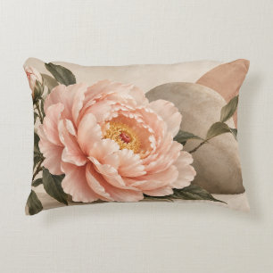 Almohada de peonía rosa rubor