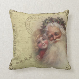 Almohada de Pere Noel Santa del navidad del padre