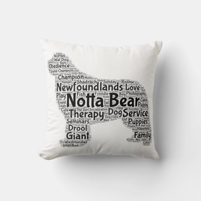 Almohada de perrera de 2 tonos Notta Bear Newfound (Anverso)