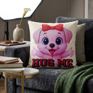 ALMOHADA DE PERRITO ROSADO ADORABLE ~ PERRITO ADOR