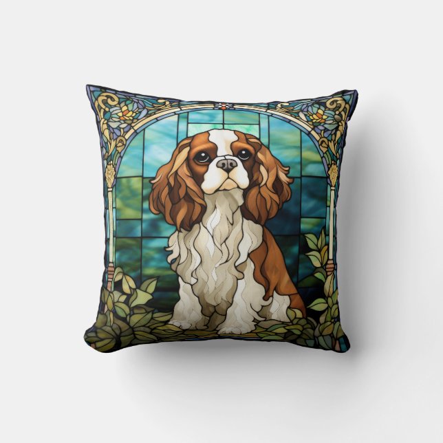 Almohada de perro Cavalier King Charles Spaniel (Anverso)