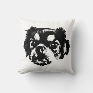 Almohada de perro Chihuahua suave – Arte de línea