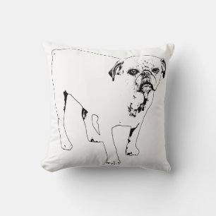 Almohada de perro delineado añade calma ambiente g