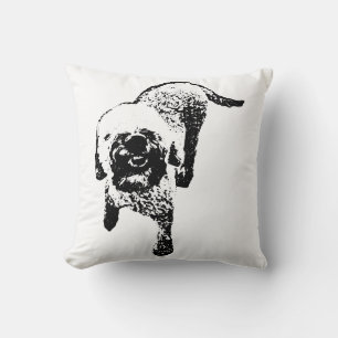 Almohada de perro Lagotto – Estilo de línea de tin