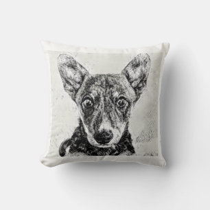 Almohada de perro lindo