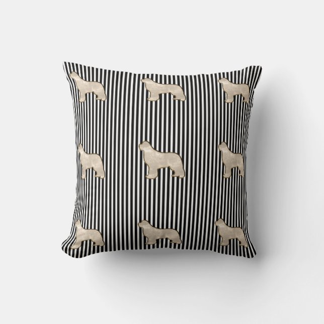 Almohada de perro Newfoundland dorado (Anverso)