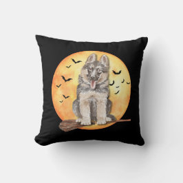 Almohada de perro pastor alemán de Halloween