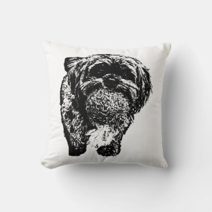 Almohada de perro Shih Tzu con pelota   Manta acog