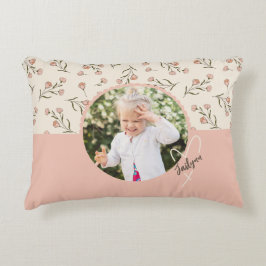 almohada de personalizado Floral Photo para el dor