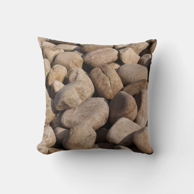 Almohada de Piedras Blancas Reversibles (Anverso)