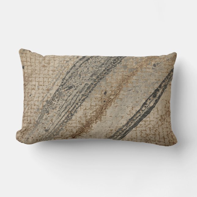 Almohada de piel de serpiente negra dorada, lujo (Anverso)