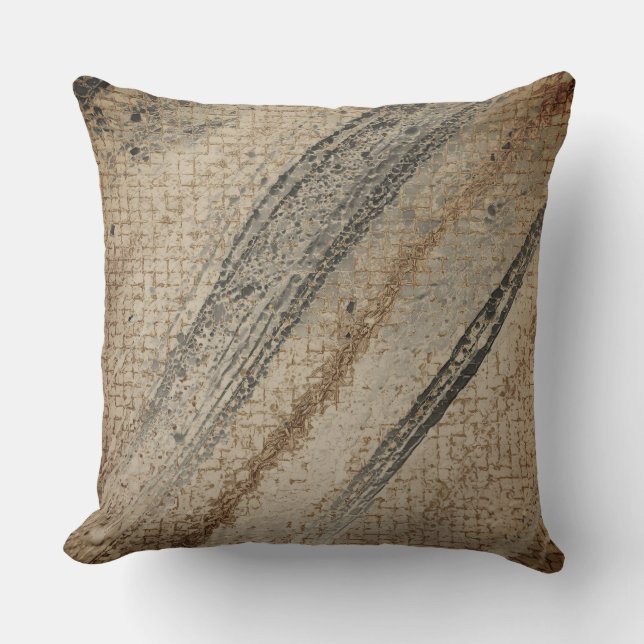 Almohada de piel de serpiente negra dorada, lujo (Anverso)