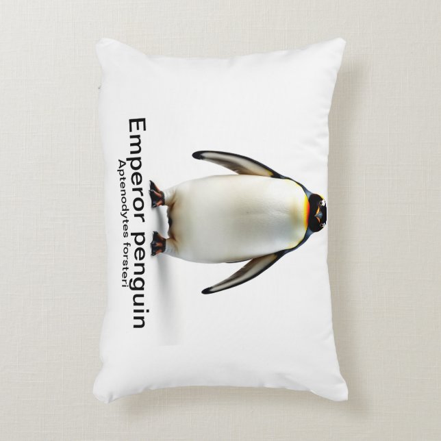 almohada de pingüino emperador (Aptenodytes forste (Frente (Vertical))