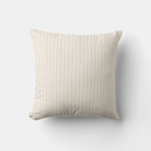 Almohada de Pinstripe - Verde Oliva Suave sobre Be