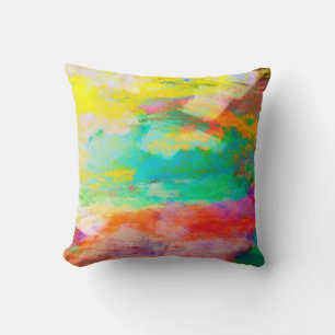 almohada de pintura abstracta de estilo de muda de