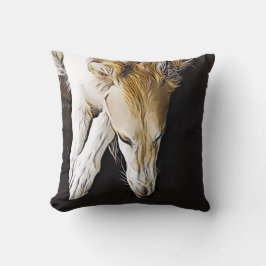 Almohada de pintura Borzoi