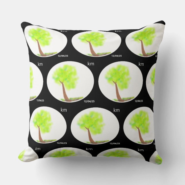 almohada de pintura de árbol km (Anverso)