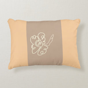 almohada de pintura de flores