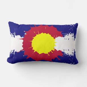 almohada de pizarra de pintura de bandera de Color