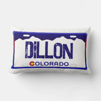 almohada de placa azul de Dillon Colorado