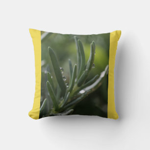 Almohada de planta verde